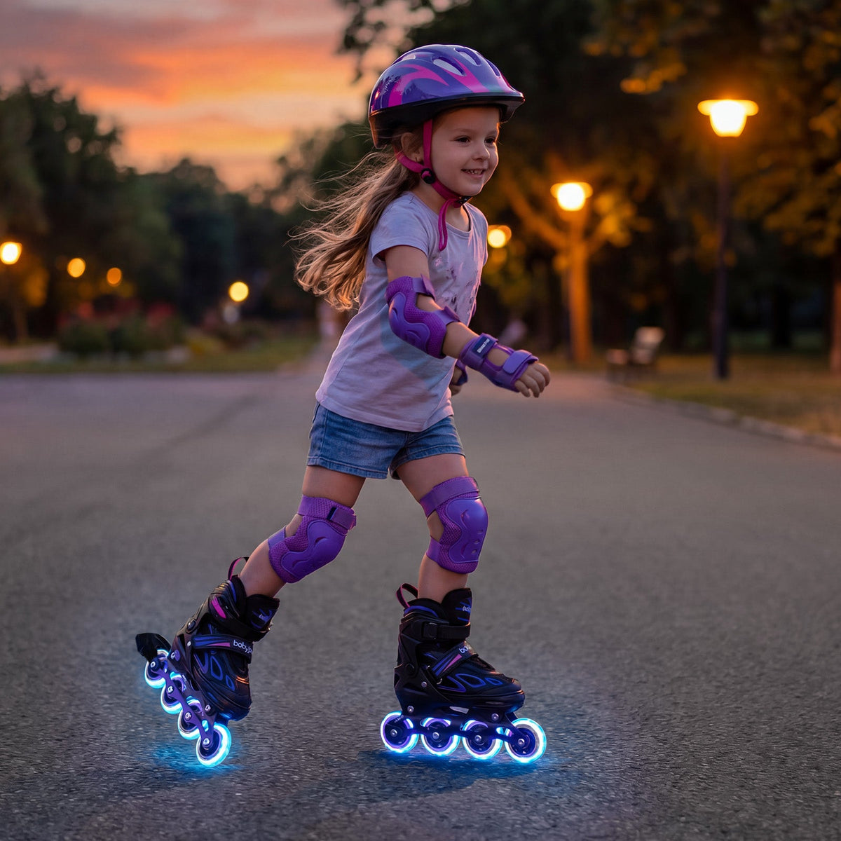 Babyjoy Adjustable Kids' (Ages 5-14) Inline Skates
