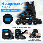 Babyjoy Adjustable Kids' (Ages 5-14) Inline Skates