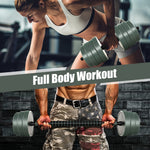 4-in-1 Adjustable Weight Dumbbell Set | Black