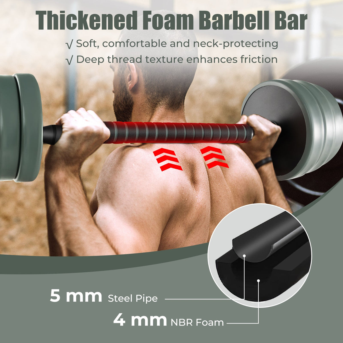 4-in-1 Adjustable Weight Dumbbell Set | Black