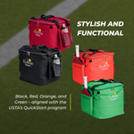 Ball Tote & Cart Portable Teaching Cart with Black Ball Tote Bag for Tennis and Pickleball Pros