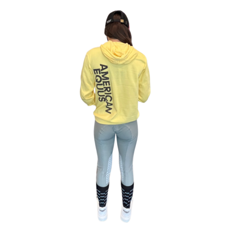 American Equus Puffy Signature Fleece Hoodie Yellow