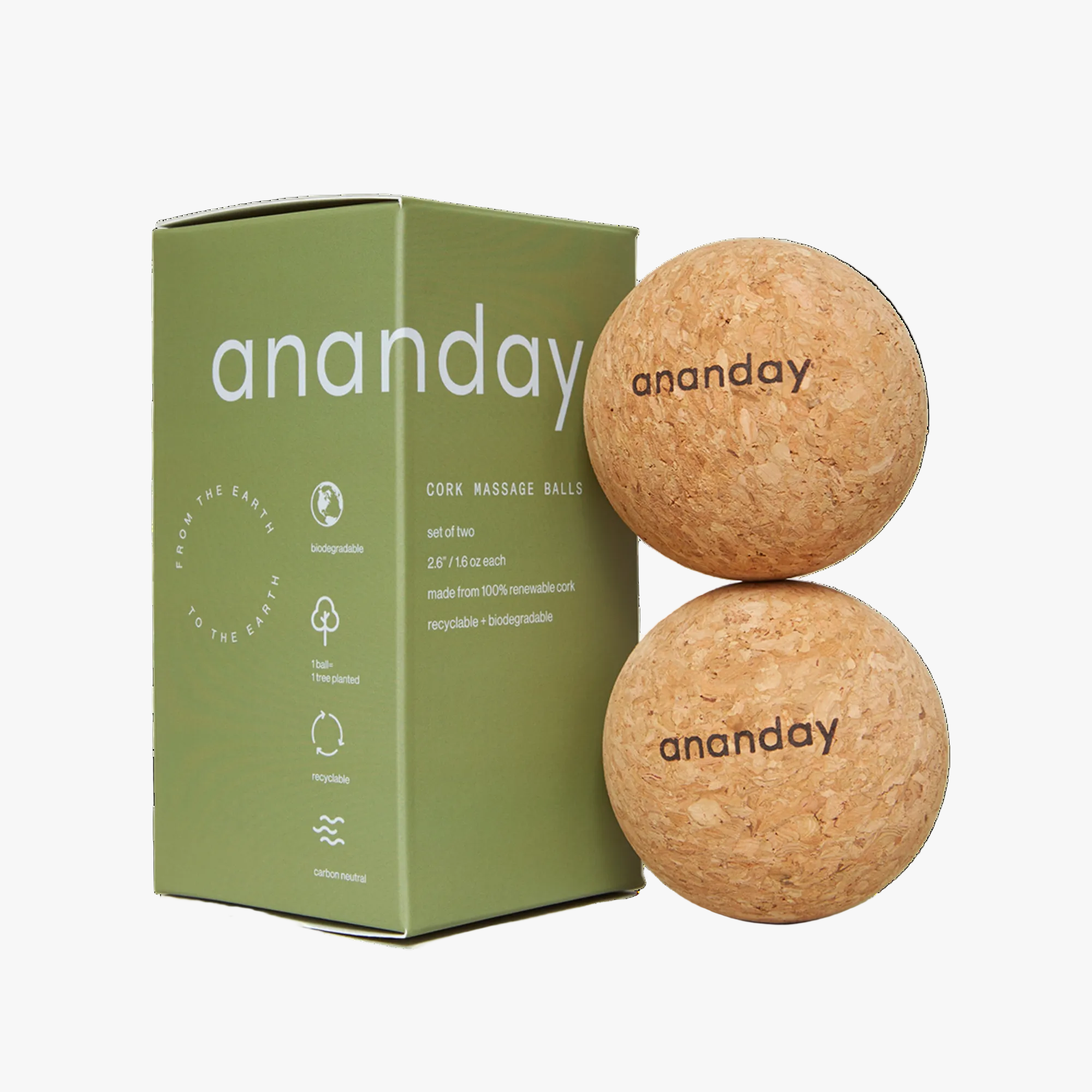 Cork Massage Ball Set