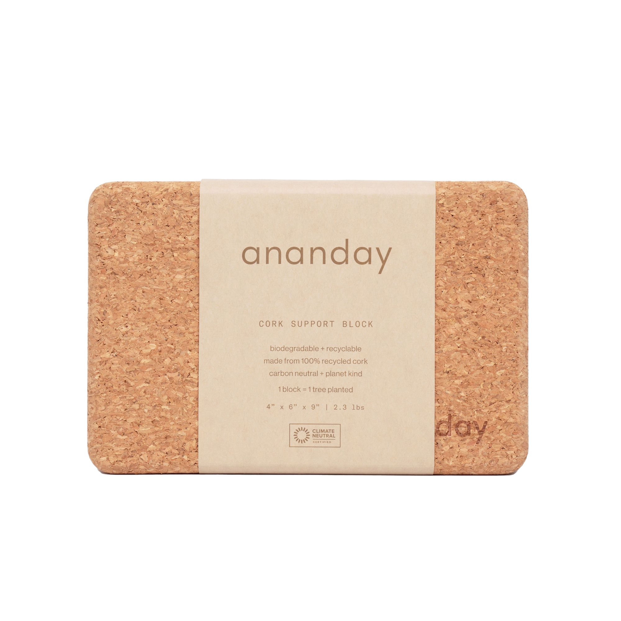 Cork Yoga Block