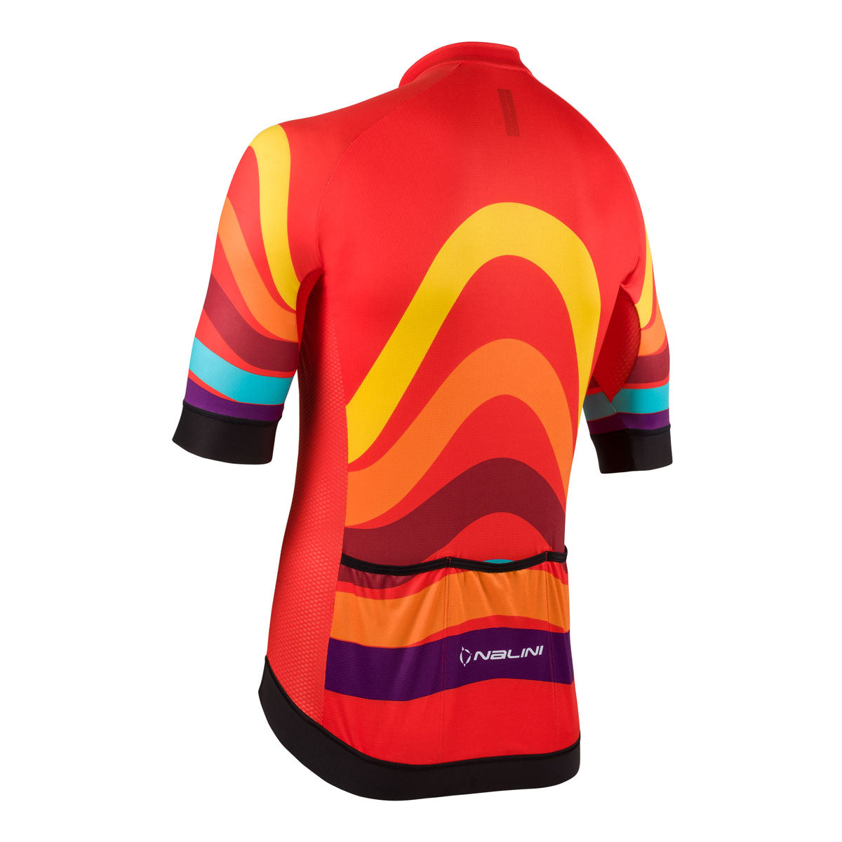 Nalini STRIPES Men's Cycling Jersey | Orange/Multi