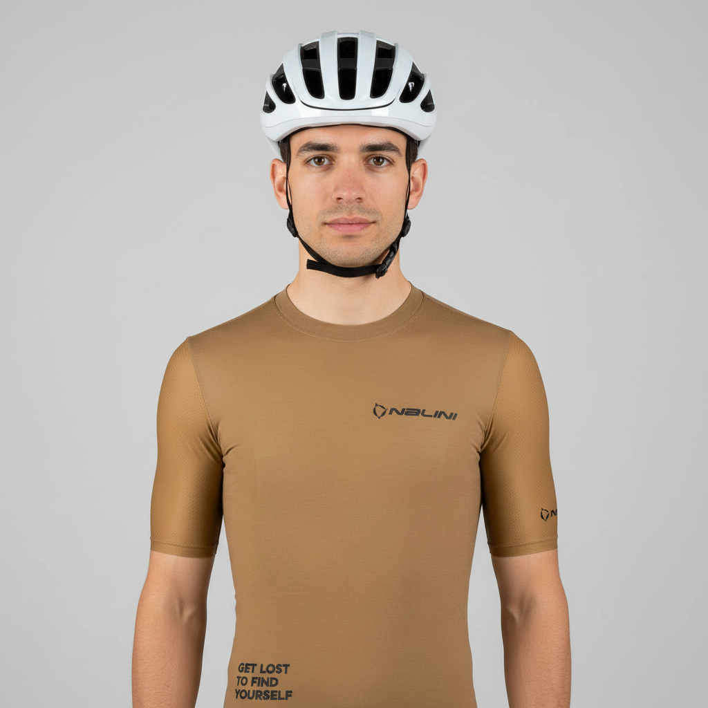 Nalini Gravel WOOL Men's Cycling Jersey | Beige