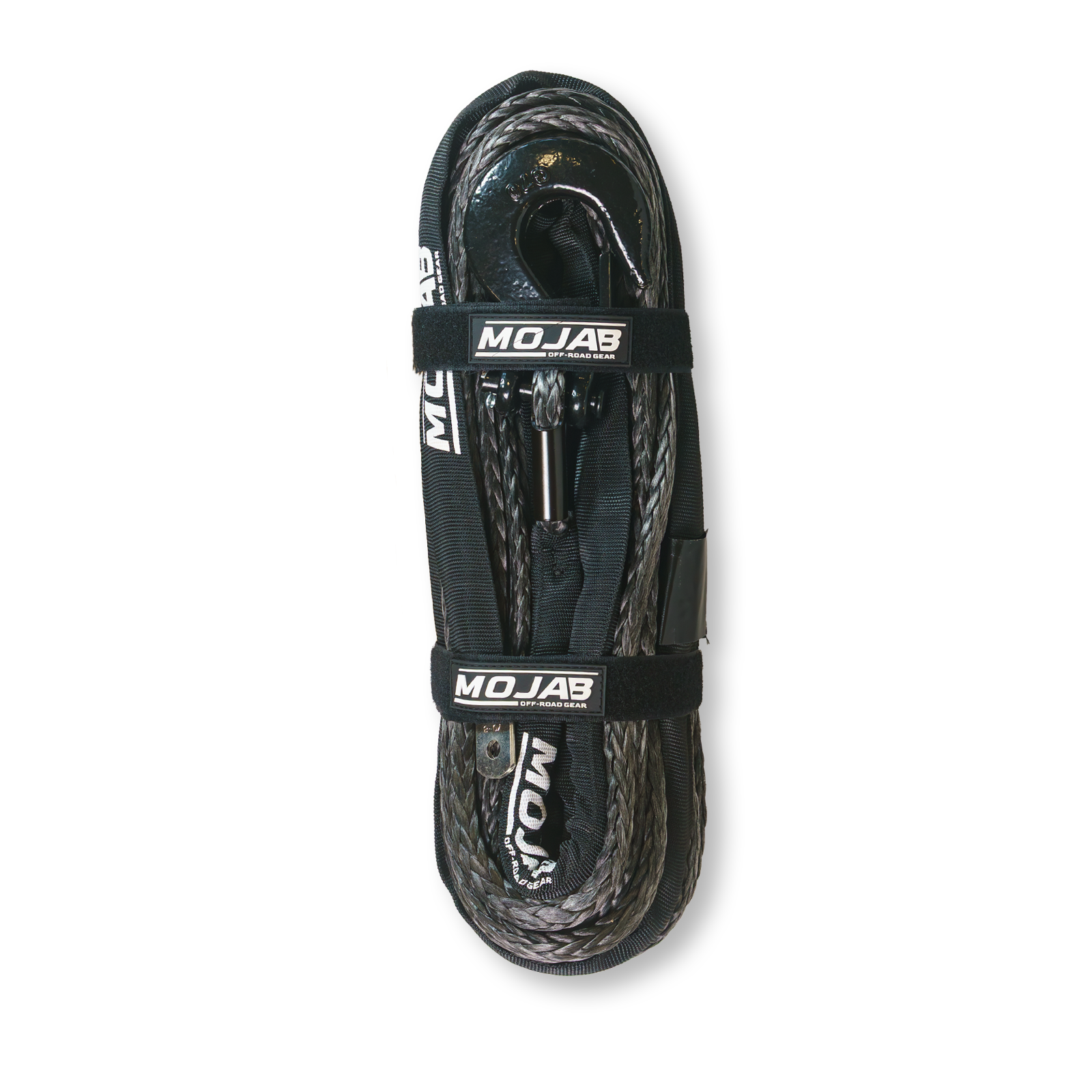 3/8'' x 85' Synthetic Winch Rope with Removable Forged Winch Hook