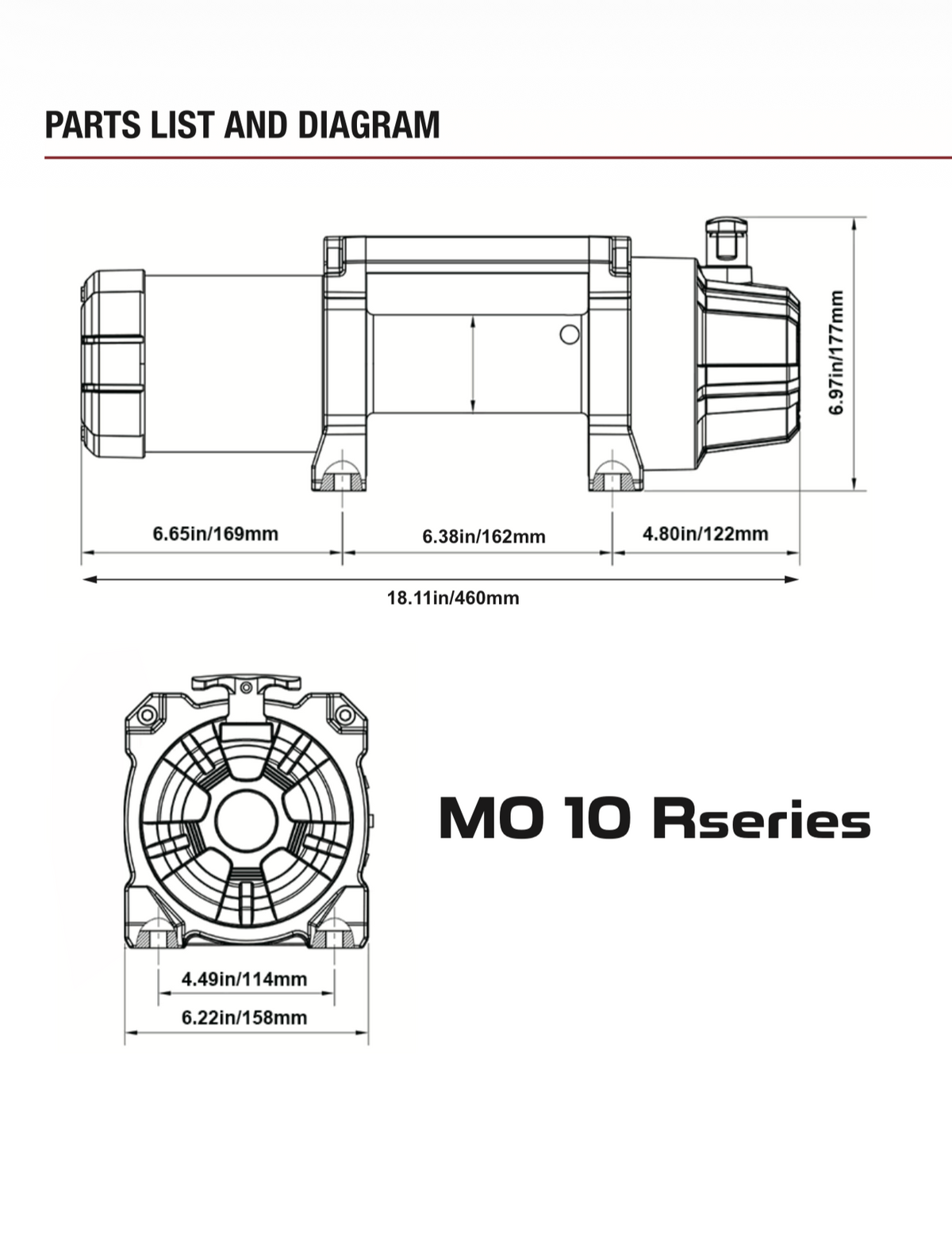 MO 10.0 Competition Electric Winch | 10,000 LBS