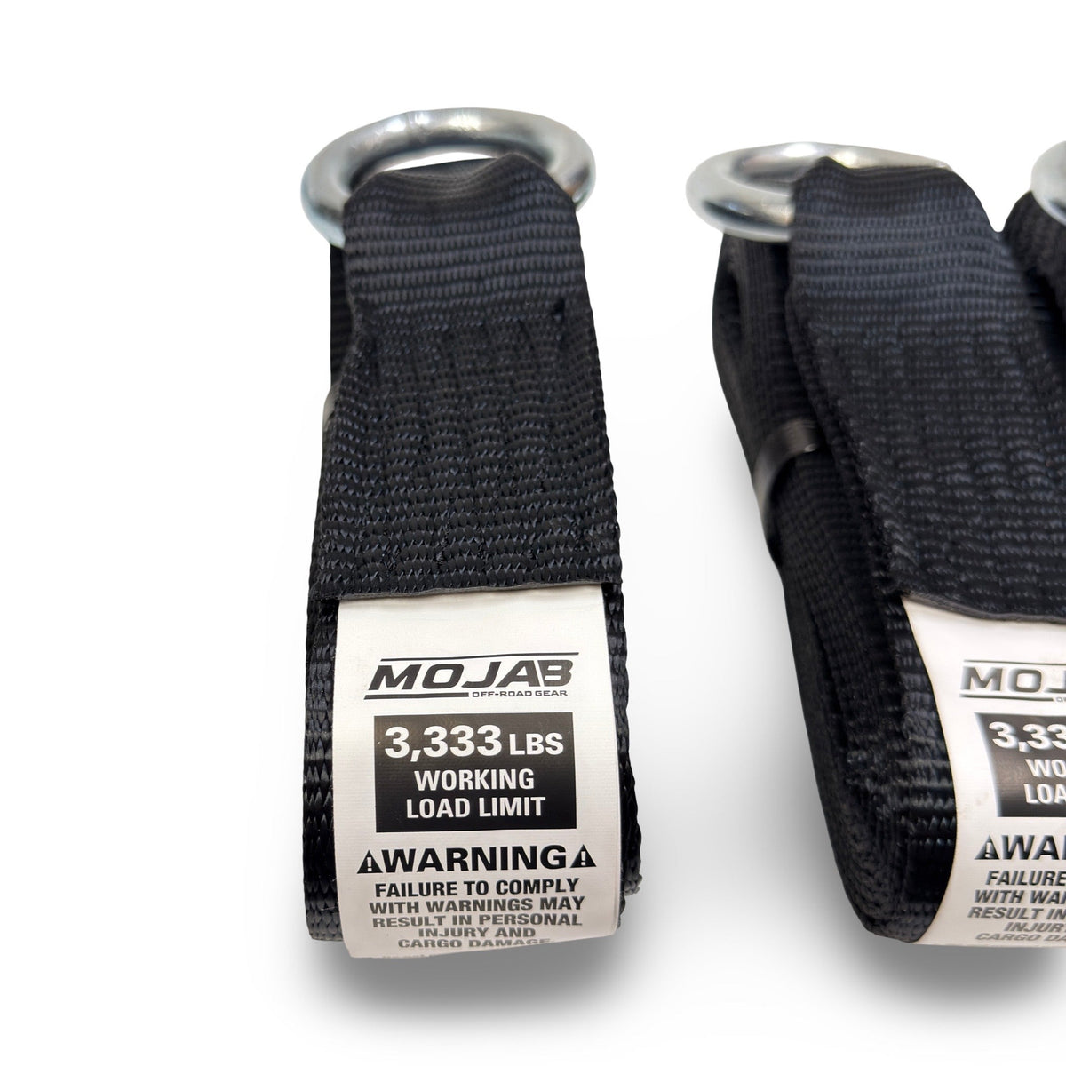MOJAB LassoLock™ Heavy-Duty Tire Tie Down Kit | 2” × 12’ (Set of 4)