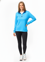 Women's Bar Harbor 1/4 Zip Sweatshirt | Blue