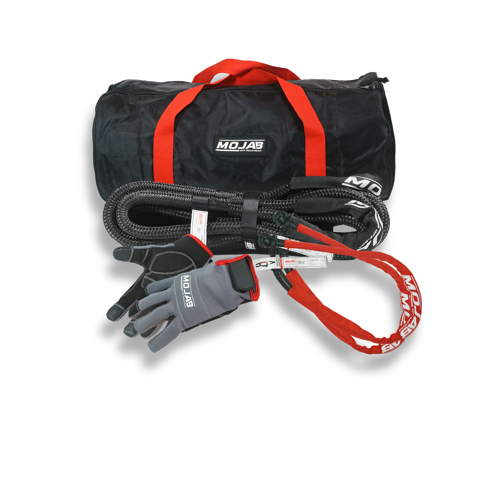 UTV/ATV Essential Recovery Kit (4 Items + 3 Storage Bags + 1 Velcro Tape) *Lifetime Warranty