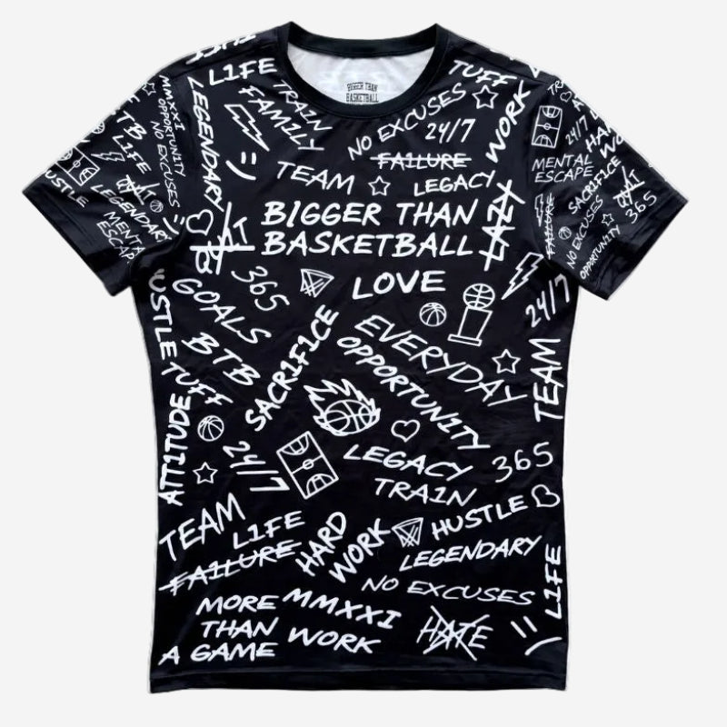 Emotions Performance Compression T-Shirt | Black