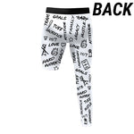 Emotions Single-Leg Compression Tights Right | White