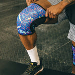 Bear KompleX Knee Sleeves Lightning with REVERSIBLE Blue