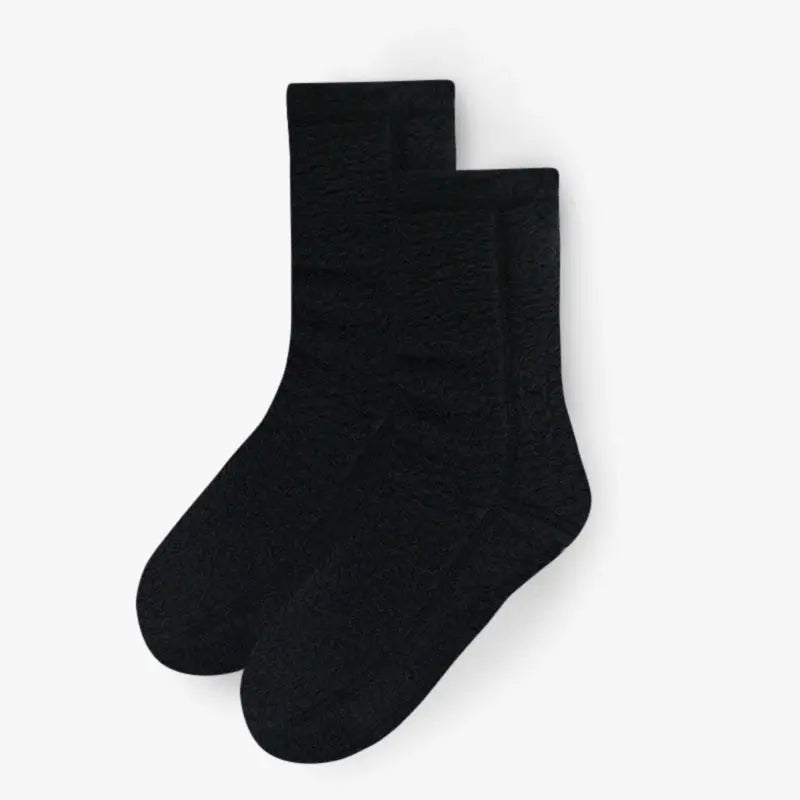 Polar Feet SUPER STRETCHY Fleece Socks | Black