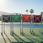 Ball Tote & Cart Portable Teaching Cart with Black Ball Tote Bag for Tennis and Pickleball Pros