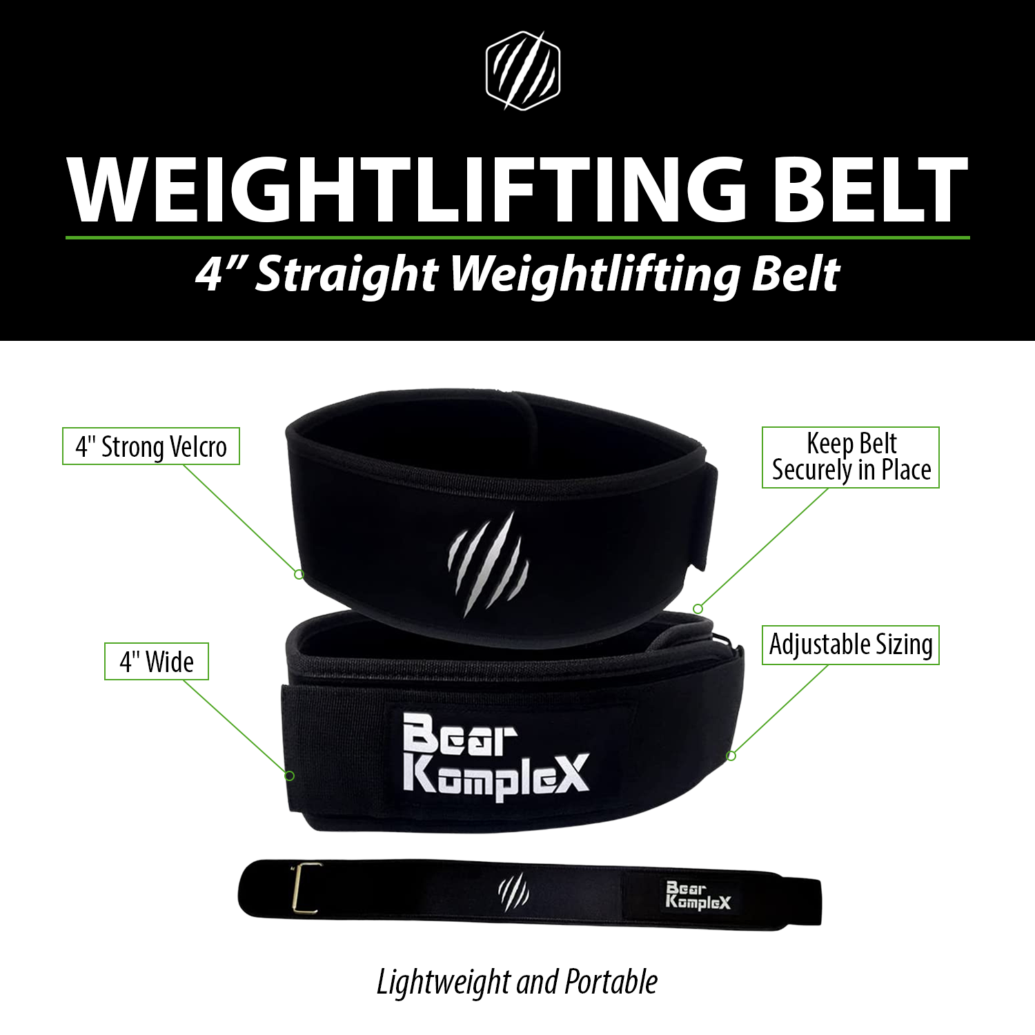 BKX Straight 4" Belt