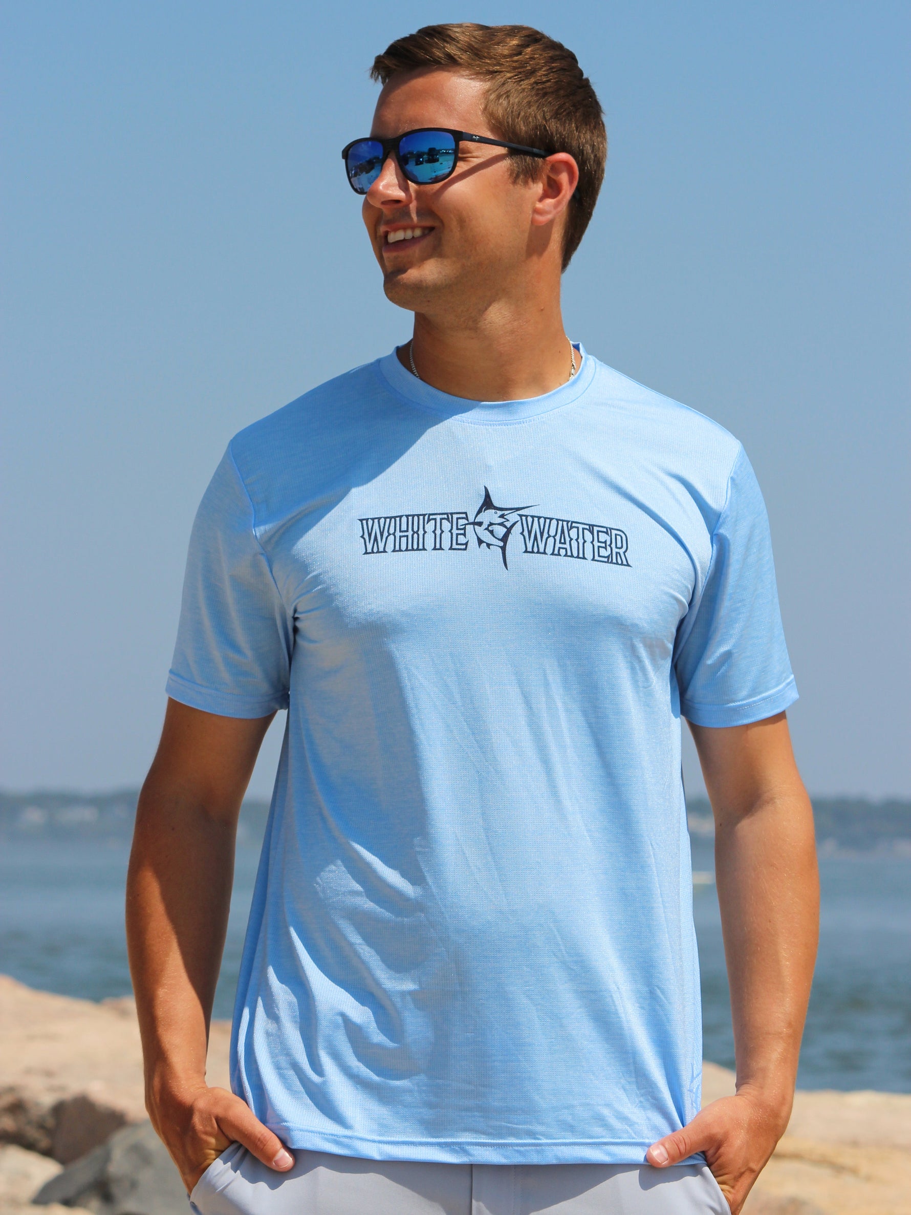 Bimini Primary Performance Tee | Light Blue
