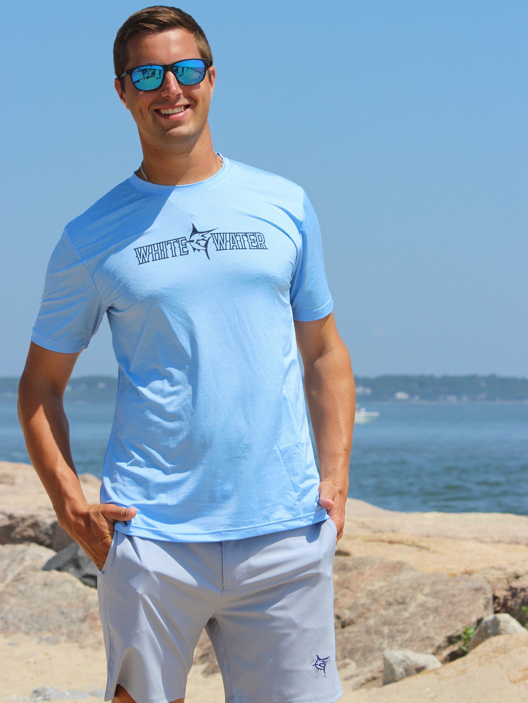 Bimini Primary Performance Tee | Light Blue