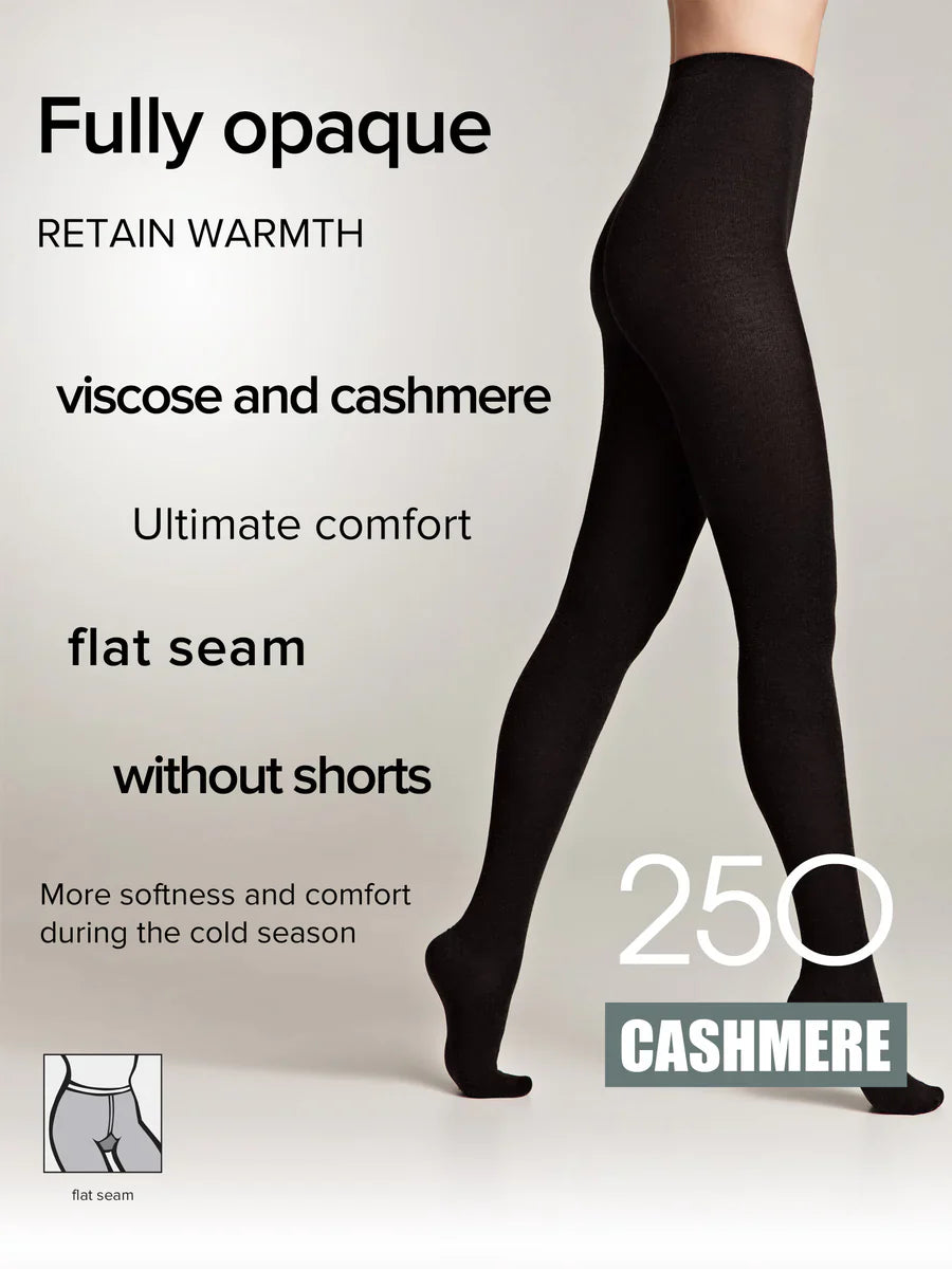 Conte Cashmere 250 Den 7% Cashmere Warm Thin Soft Women's Tights | 14С-122СП