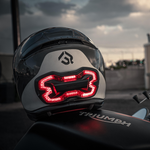 Black Brake Free USB-C Motorcycle Helmet