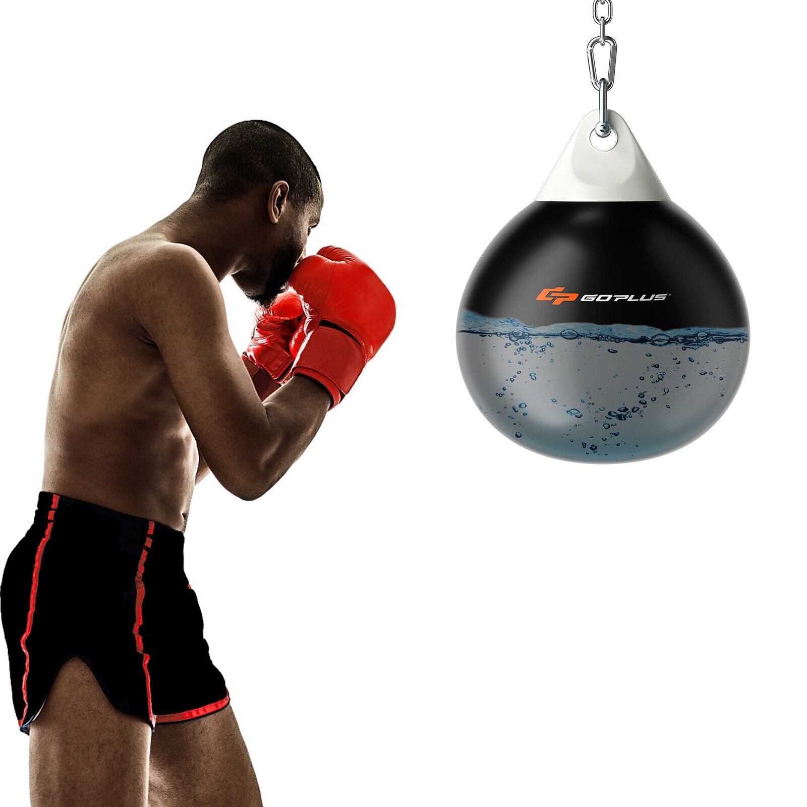 Water Heavy Punching Bag with Adjustable Metal Chain | 18" Up To 110 LBS