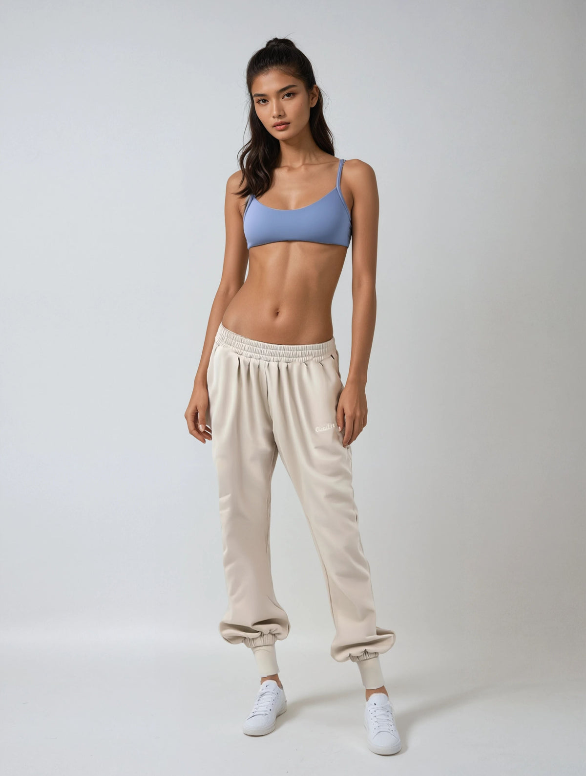 Low Scoop Cross Bra | Periwinkle