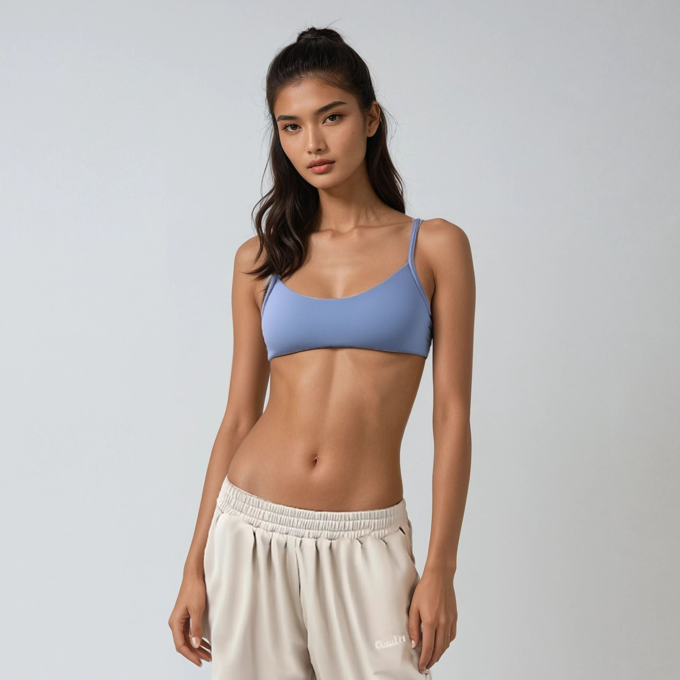 Low Scoop Cross Bra | Periwinkle