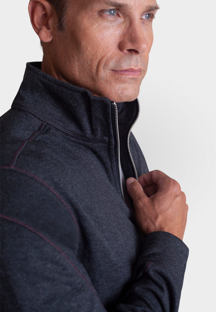 Breckenridge Full-Zip Sweatshirt | Charcoal Grey