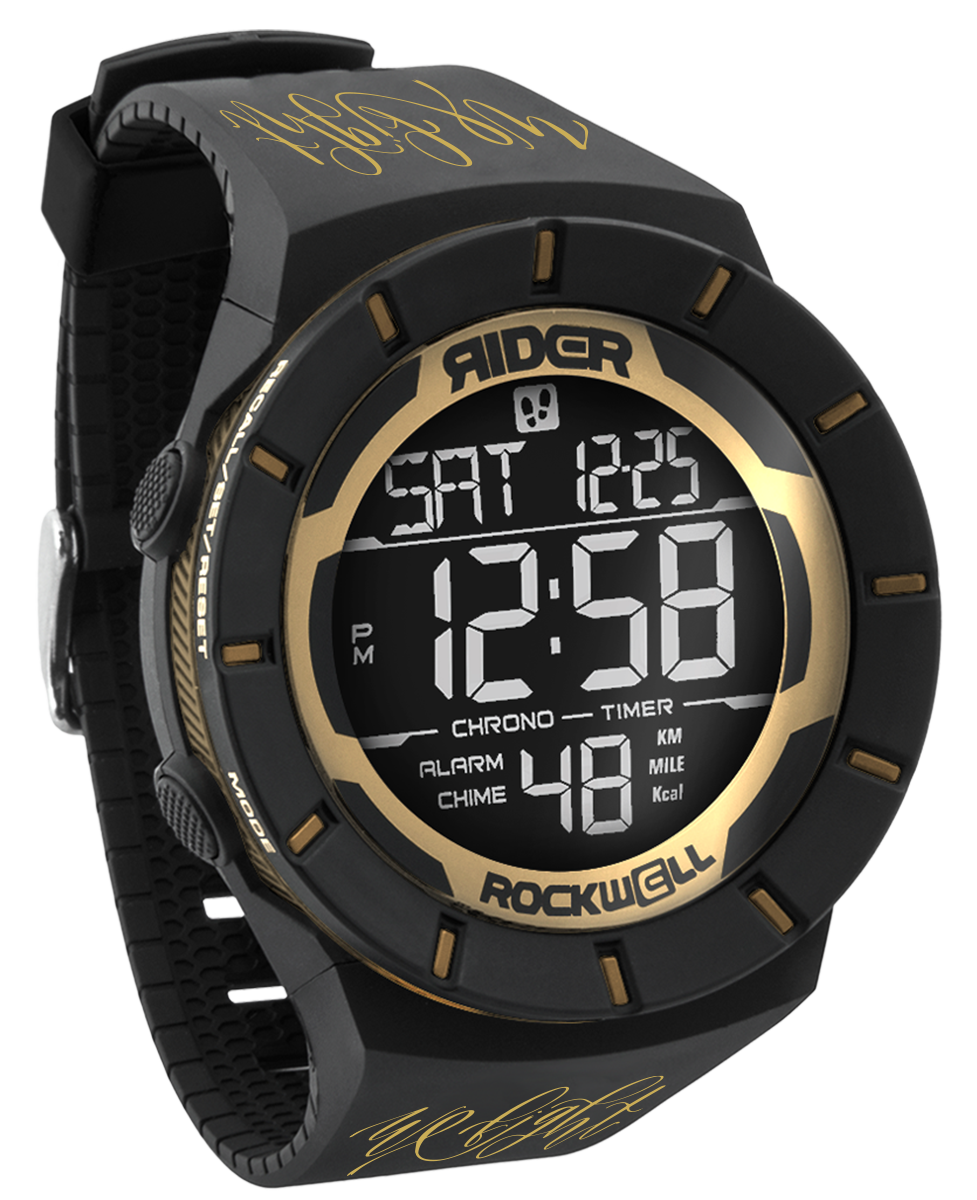 Rockwell Time Coliseum Sports Watch We Fight | Gold/Black Coliseum
