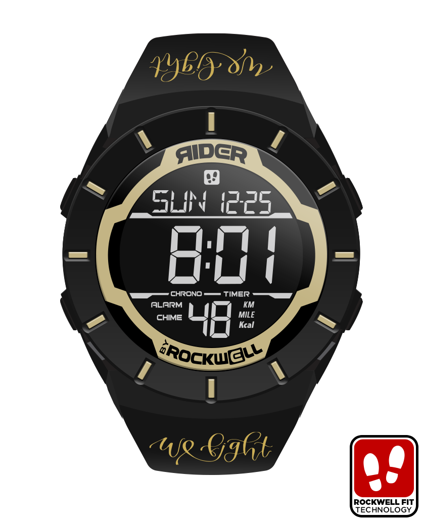 Rockwell Time Coliseum Sports Watch We Fight | Gold/Black Coliseum