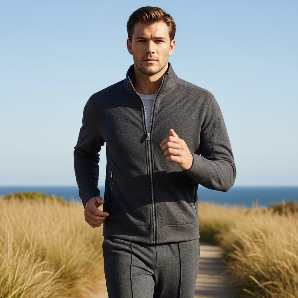 Breckenridge Full-Zip Sweatshirt | Charcoal Grey