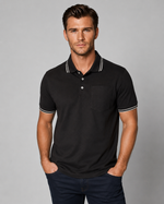 Pocket Polo Shirt | Black