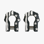 American Flag Black Edition 3/4” Extreme Duty Aluminum Shackle Set (9T)