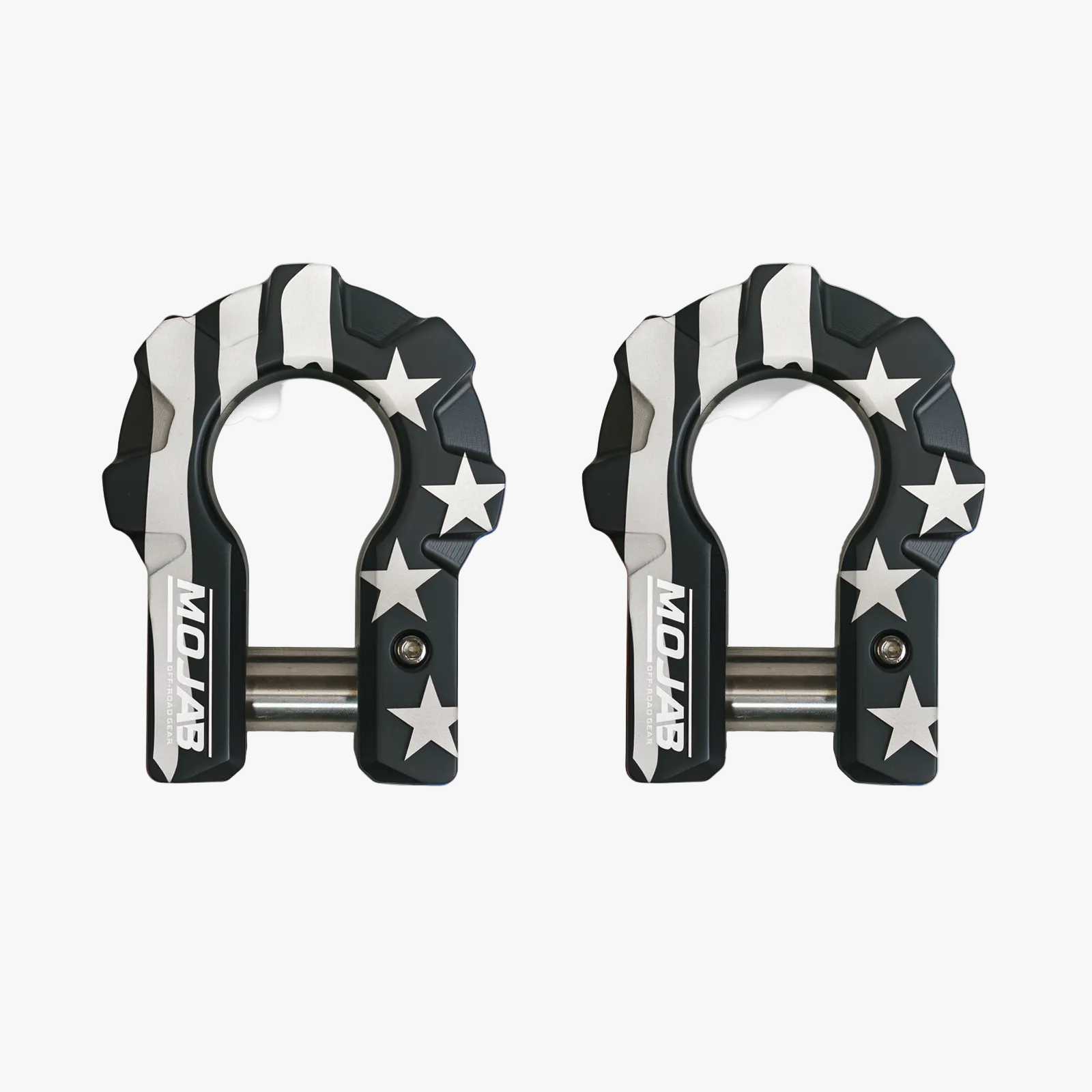 American Flag Black Edition 3/4” Extreme Duty Aluminum Shackle Set (9T)