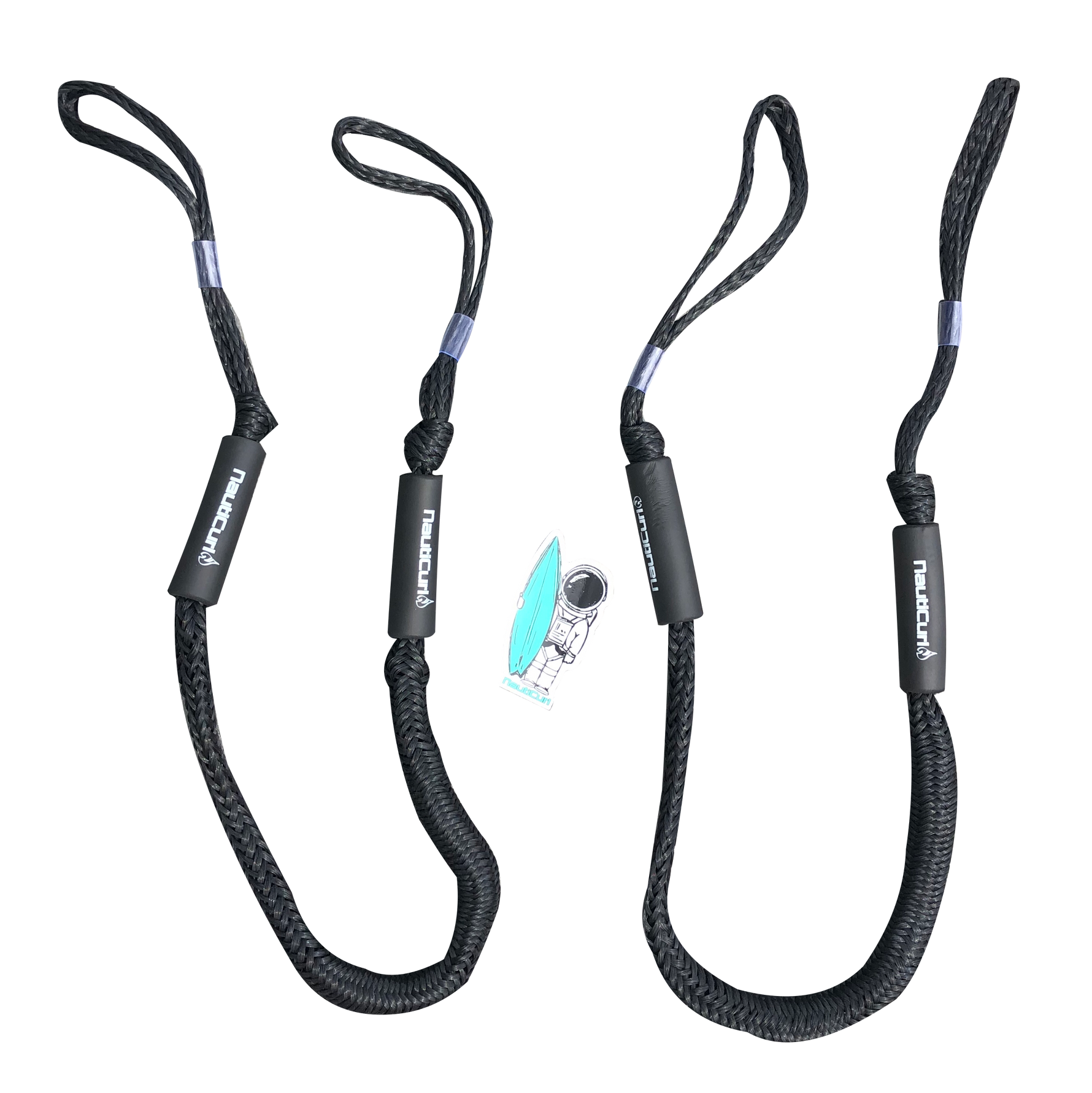 NautiCurl Bungee Boat Ropes | Shock Absorbing (2 Ropes)