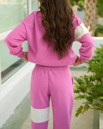 Sweatpants in Fuchsia