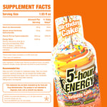 5-hour ENERGY Extra Strength Shots | Birthday Cake Flavor, 1.93 Fl Oz, 24 Pack