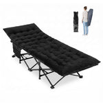 Camping Cot for Adults with Padded Mat and Carrying Bag