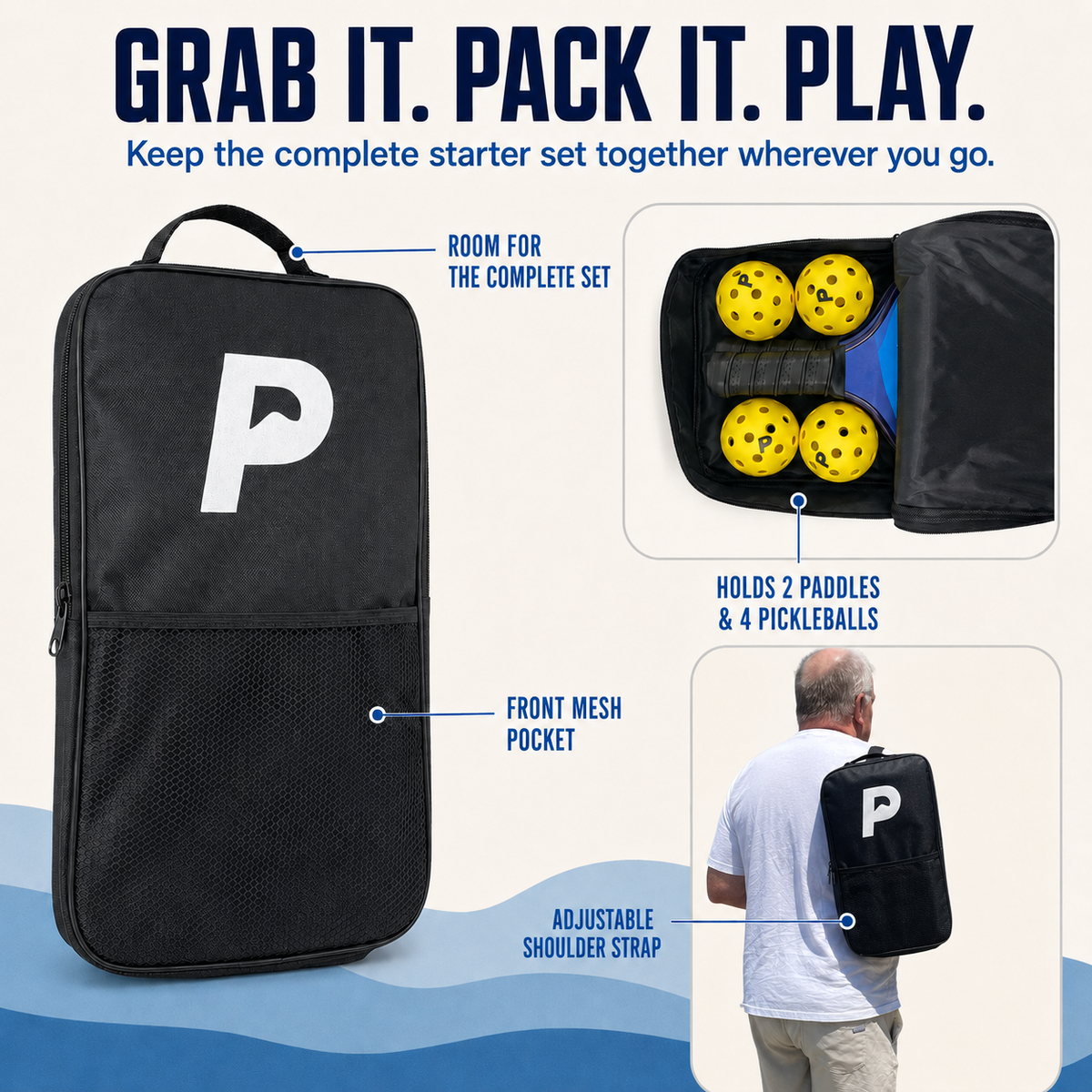 Trailblazer Grab & Go Bundle | 2 Paddles, 4 Balls + Bag