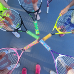Yellow Giraffe Racket Pet Tennis Dampener and Overgrip Tape with Replacement Overgrip Tape