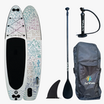 VidaGlide Oasis Pack 10’ 6” Inflatable Paddle Board + Paddle, Pump, Detachable Fin, & Carrying Case