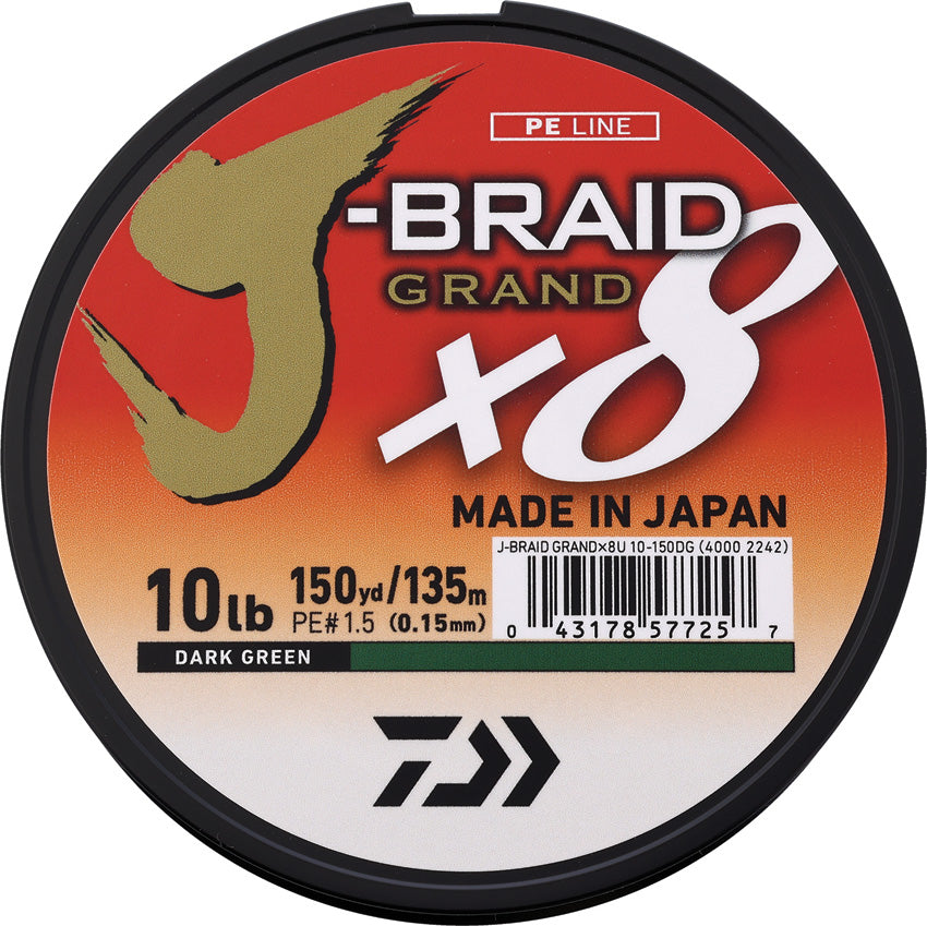 Fishing Line J-Braid Grand Braided | 8-50 LBS