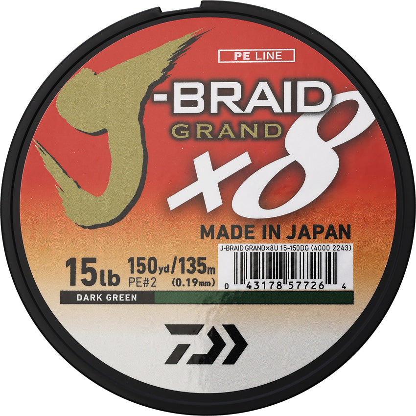 Fishing Line J-Braid Grand Braided | 8-50 LBS