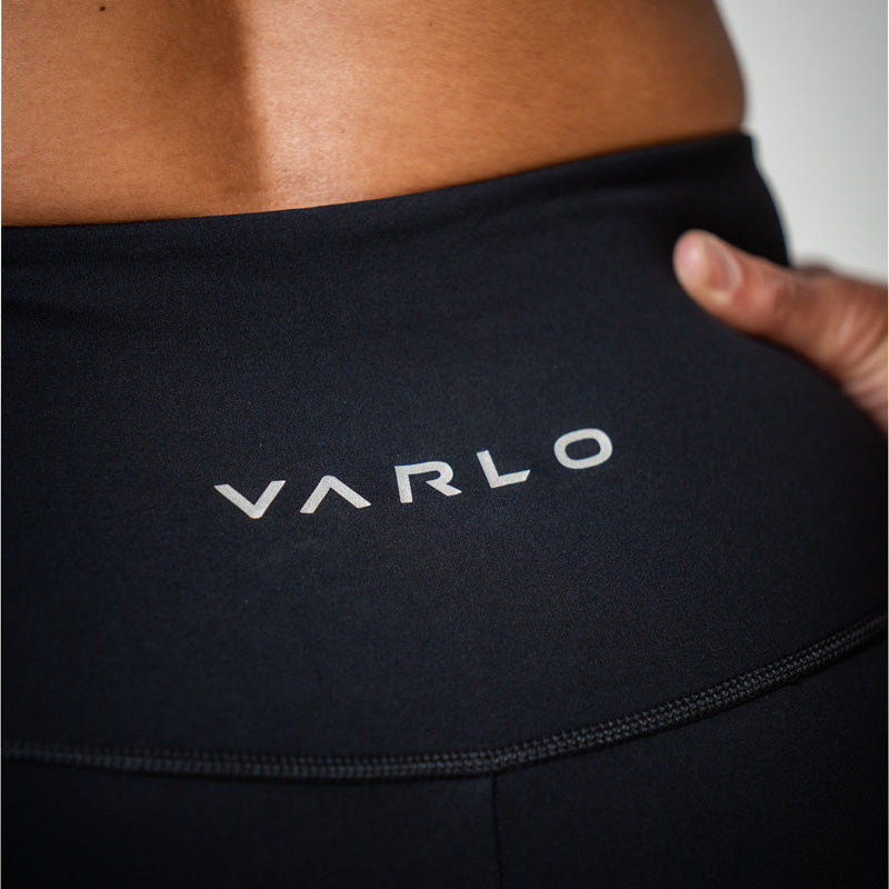 SOHO Women's Technical High Rise Shorts 8" (Black)