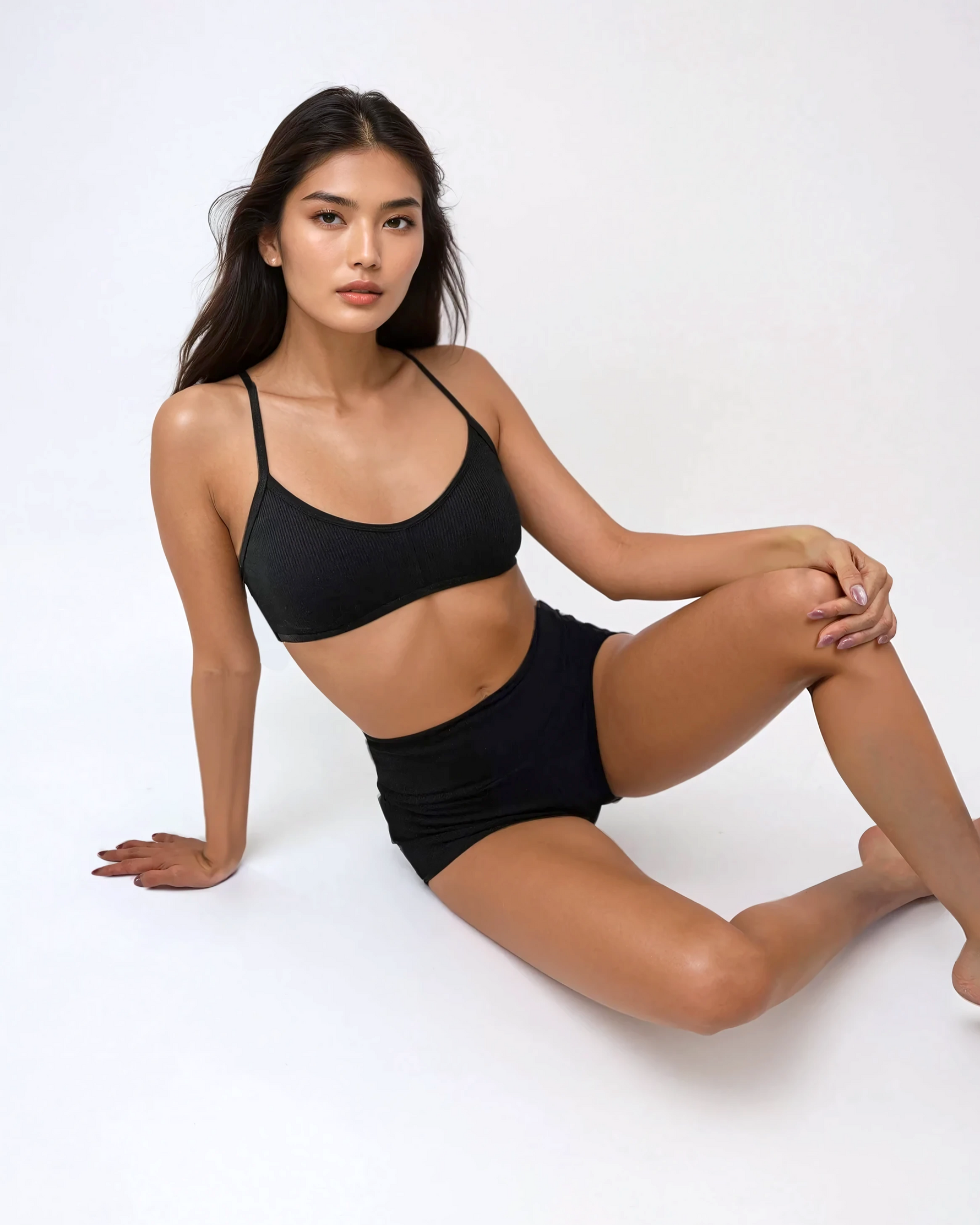 90s Boyshort CloudRib™ Black