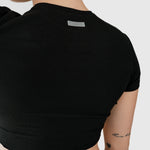 90s Baby Tee | Cloud Set Black