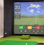 SimBox Golf Simulator Enclosure Pro + Impact Screen & Frame with Side Barriers