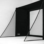 SimBox Golf Simulator Enclosure Pro + Impact Screen & Frame with Side Barriers