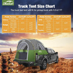 5.5-6.7ft Portable Pickup Truck Bed Tent | Green